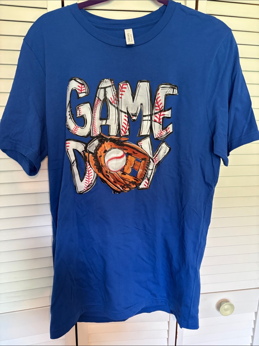 Game Day Baseball Graphic Tee - Blue